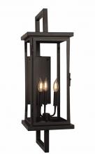 St. James Lighting TRIM-SW-T - Trinity Copper Electric or Gas Lantern - Medium by St. James in Powder Coat Black