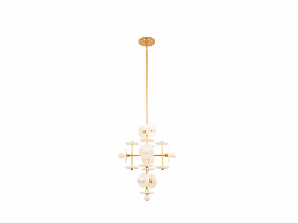 Amani 9-Light Pendant in Gold