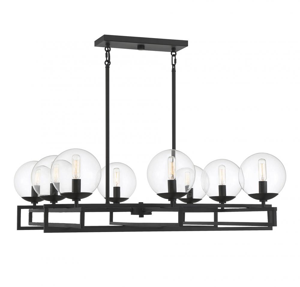 Crosby 8-Light Chandelier in Matte Black