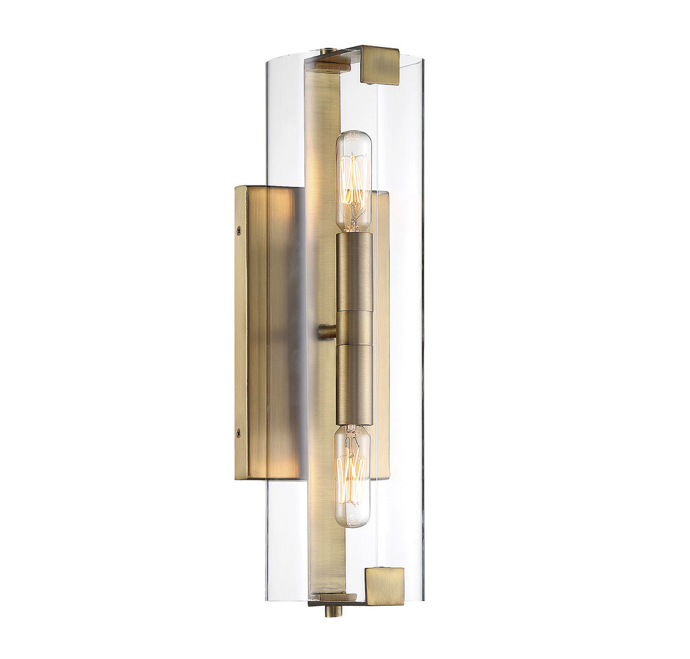 Winfield 2-Light Wall Sconce in Warm Brass