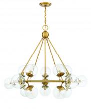 Savoy House 1-1932-15-322 - Orion 15-Light Chandelier in Warm Brass