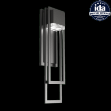 Hammerton ODB0083-01-TB-CC-L2 - Cascade Sconce 18"-Textured Black-Clear Cast