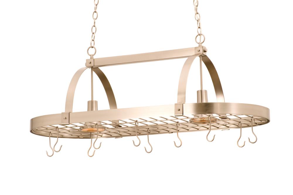 Contemporary 2 Light Pot Rack