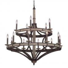 Kalco 7040FG - Coronado 15 Light Round Chandelier