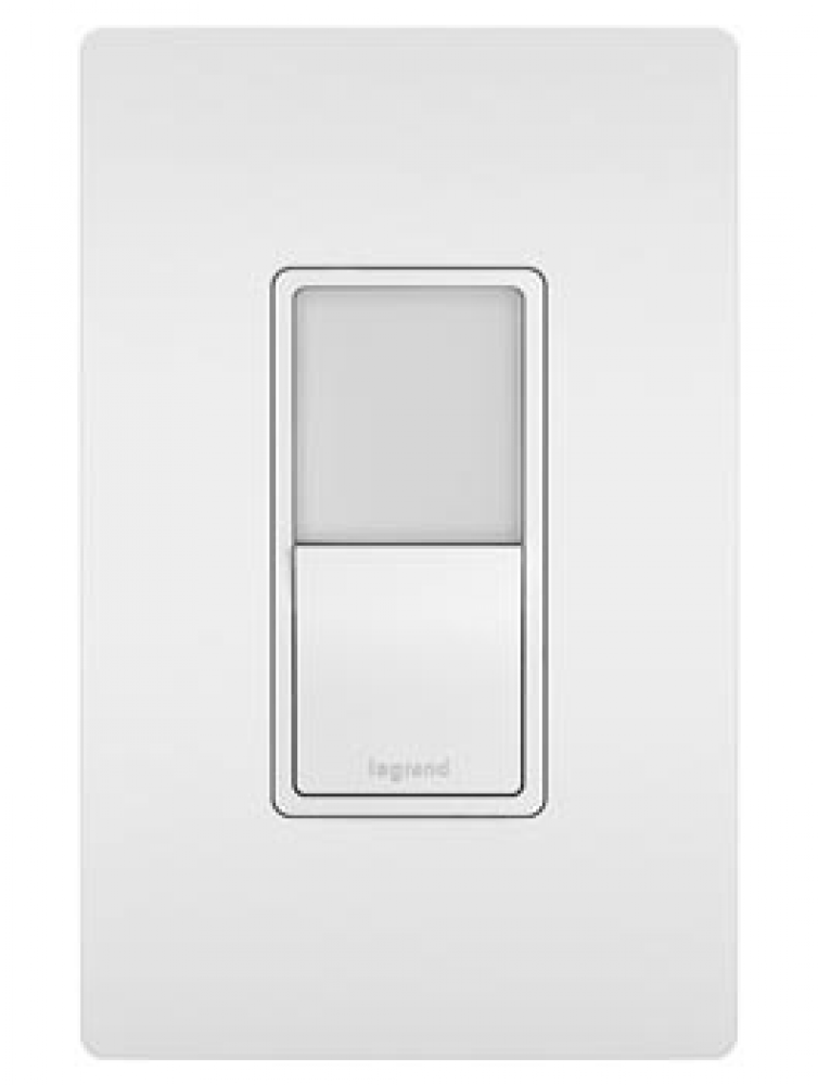 radiant? Single Pole/3-Way Switch with Night Light, White