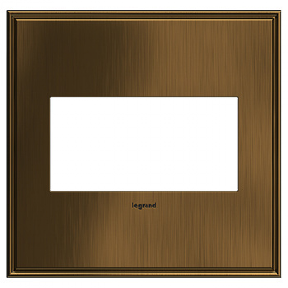 Adorne® Coffee Two-Gang Screwless Wall Plate