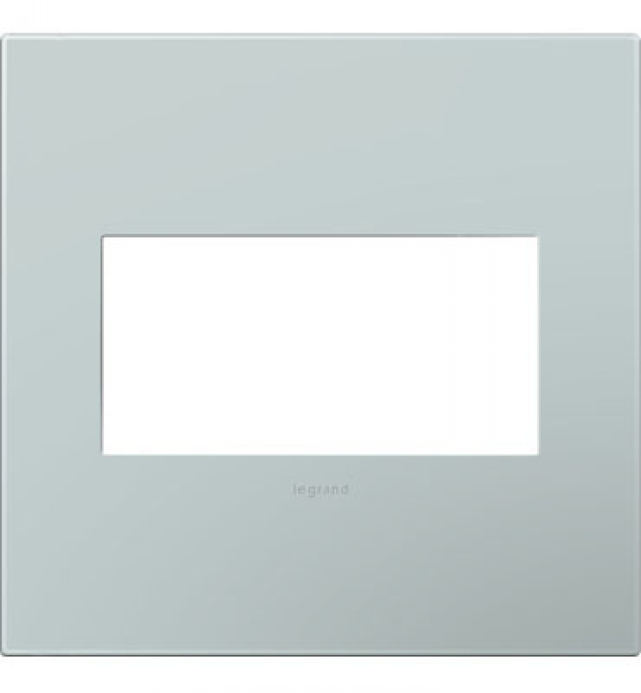 Adorne® Pale Blue Two-Gang Screwless Wall Plate