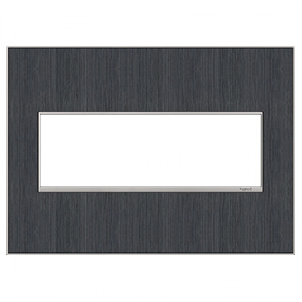 Adorne® Rustic Grey Three-Gang Screwless Wall Plate