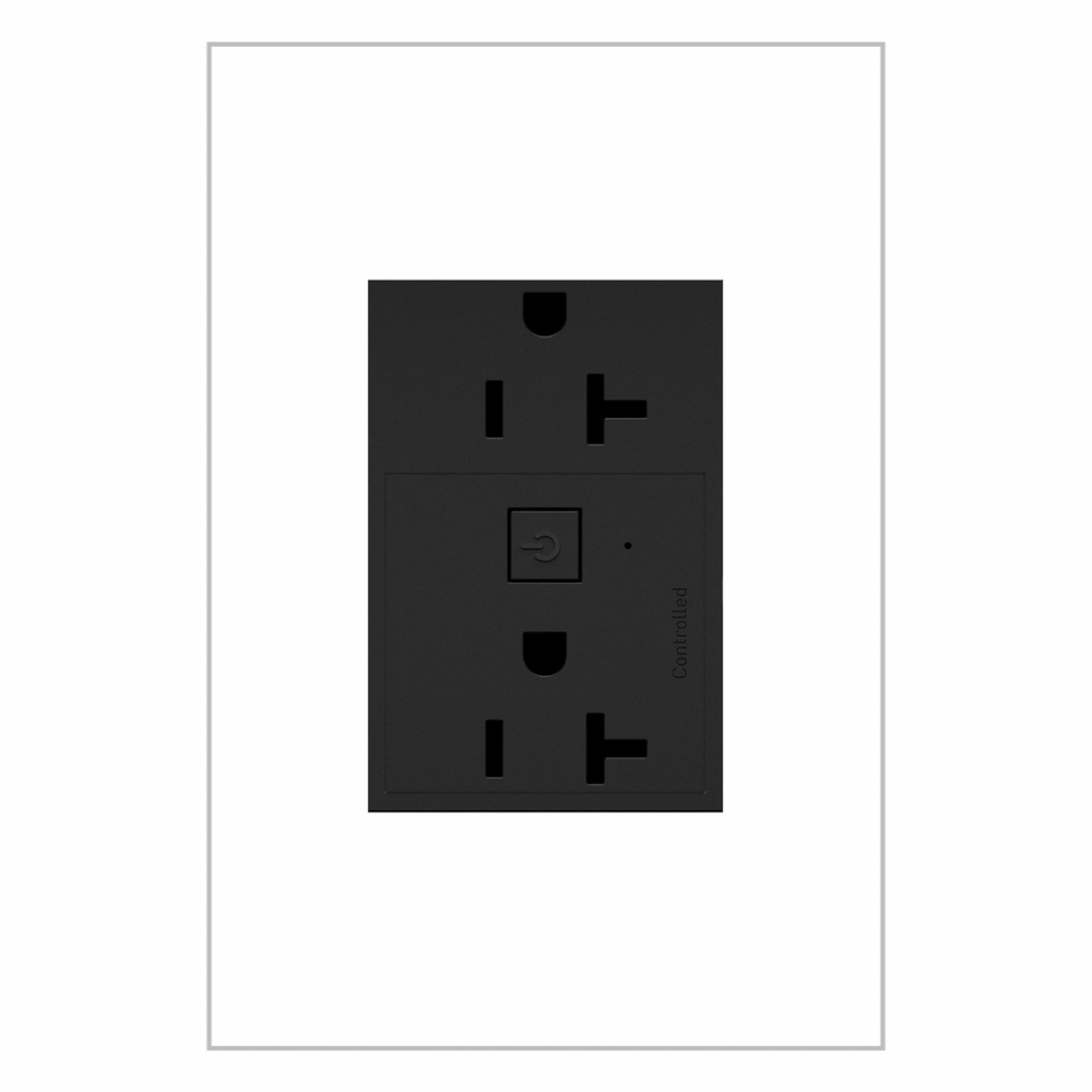 Adorne® 20A Smart Outlet with Netatmo, Plus-Size, Graphite