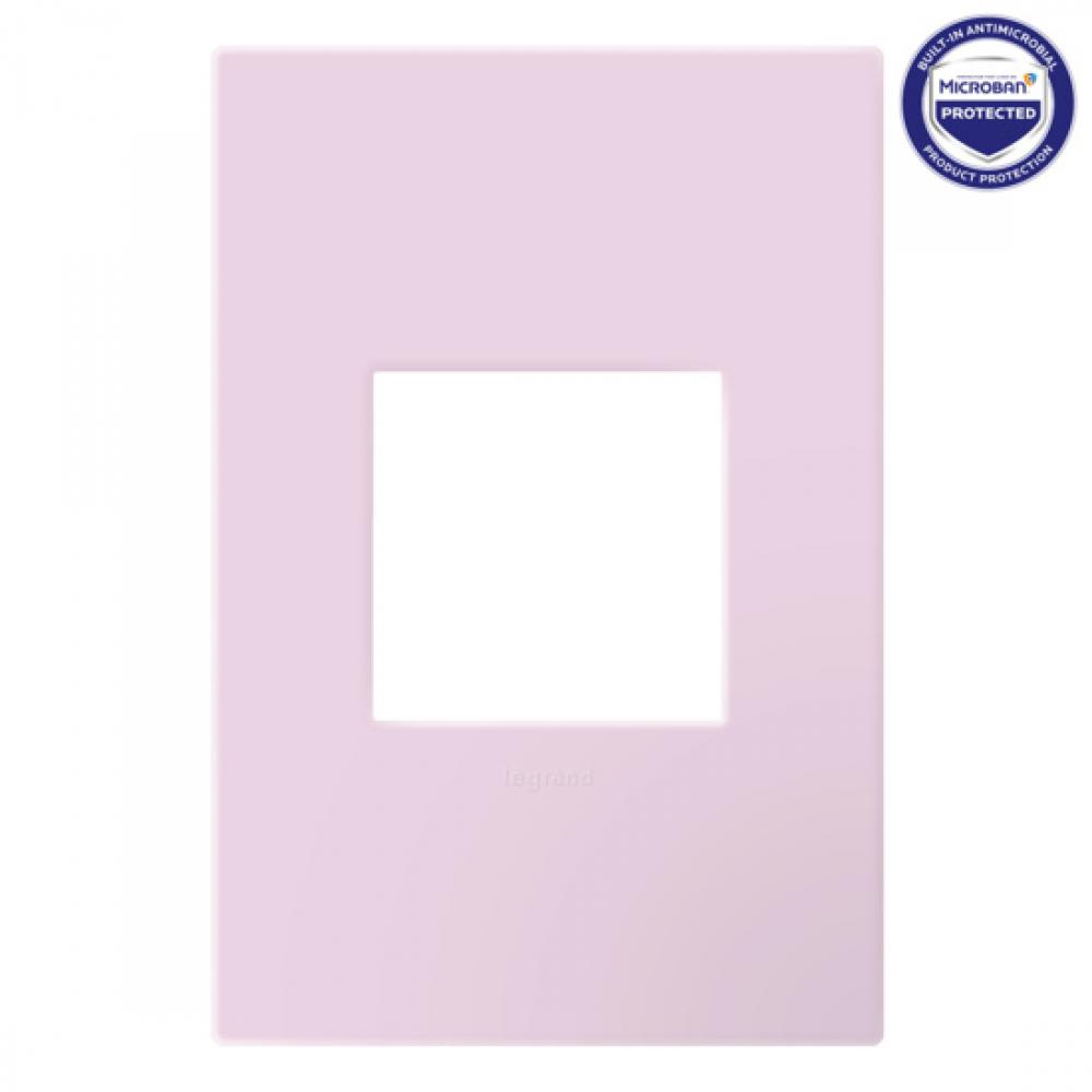 Adorne® Rosa One-Gang-Plus Screwless Wall Plate with Microban®