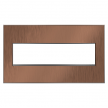 Legrand AWM4GCU4 - adorne? Copper Four-Gang Screwless Wall Plate