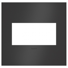 Legrand AWC2GSBL4 - adorne? Satin Black Two-Gang Screwless Wall Plate