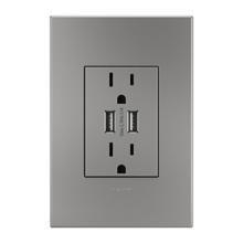 Legrand ARTRUSB153M4 - Adorne® Dual-USB Outlet , Magnesium