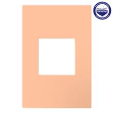 Legrand AWP1G2PY - Adorne® Peachy One-Gang-Plus Screwless Wall Plate with Microban®