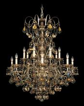 Schonbek 1870 3658-22H - New Orleans 14 Light 120V Chandelier in Heirloom Gold with Clear Heritage Handcut Crystal