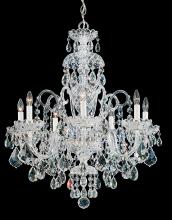  6811-40R - Olde World 7 Light 120V Chandelier in Polished Silver with Clear Radiance Crystal