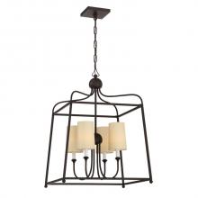 Crystorama 2244-DB - Libby Langdon for Crystorama Sylvan 4 Light Dark Bronze Chandelier