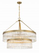 Crystorama EMO-5408-MG - Emory 9 Light Modern Gold Chandelier