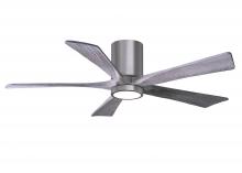Matthews Fan Company IR5HLK-BP-BW-52 - IR5HLK five-blade flush mount paddle fan in Brushed Pewter finish with 52” Barn Wood blades and