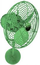 Matthews Fan Company MP-GREEN-MTL - Michelle Parede vintage style wall fan in Esmerelda (Green) finish.