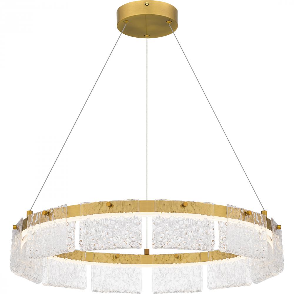 Alice Integrated LED Brushed Gold Pendant Light