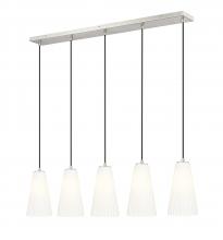  3043P6-5L-BN - 5 Light Linear Chandelier