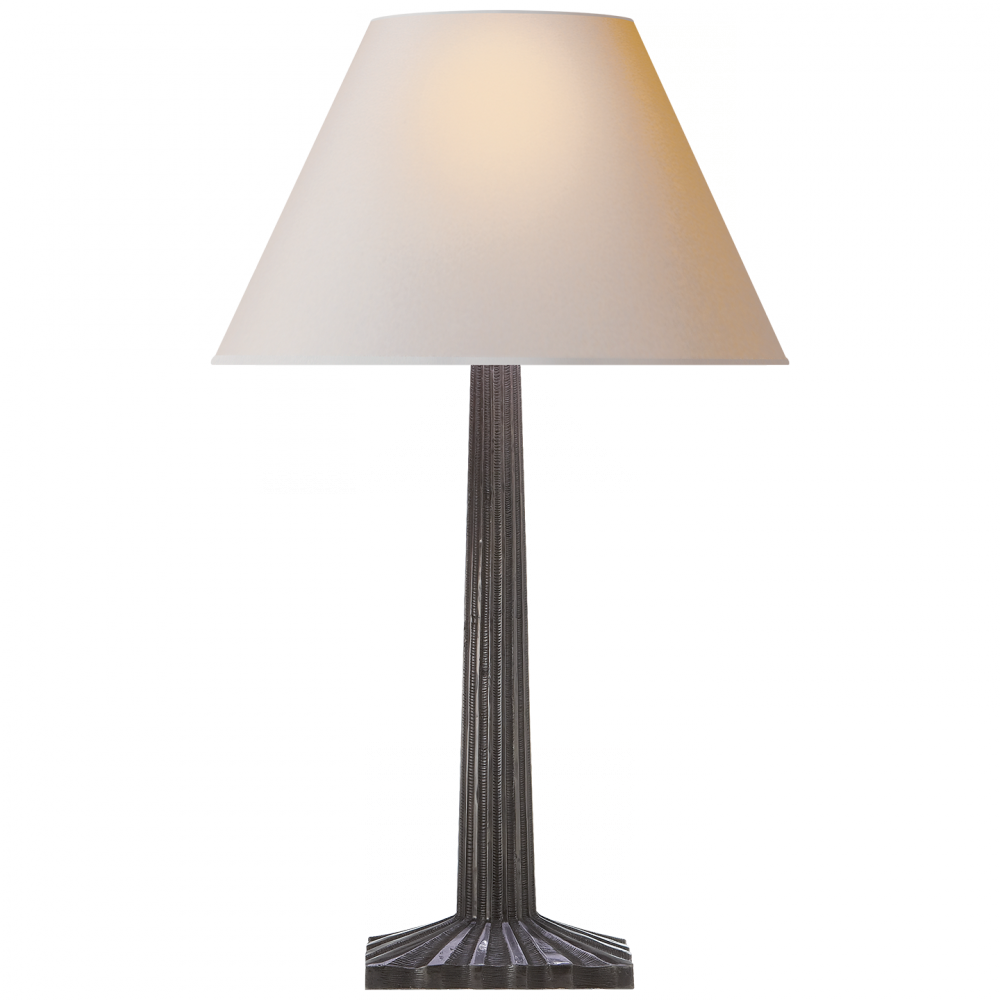 Strie Fluted Column Table Lamp