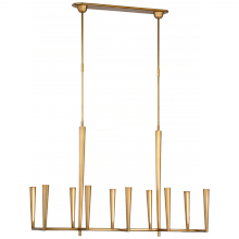 Visual Comfort & Co. Signature Collection TOB 5715HAB - Galahad Large Linear Chandelier
