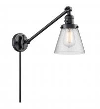 Innovations Lighting 237-BK-G64 - Cone - 1 Light - 8 inch - Matte Black - Swing Arm