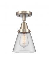 Innovations Lighting 447-1C-SN-G62 - Cone - 1 Light - 6 inch - Brushed Satin Nickel - Flush Mount