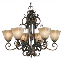 Golden 3890-6 GB - 6 Light Chandelier