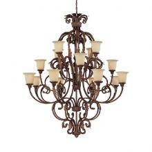 Capital 3648GU-294 - Sixteen Light Gilded Umber Up Chandelier