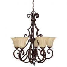 Capital 3725MBZ-268 - Five Light Medium Bronze Up Chandelier