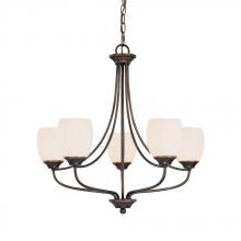 Capital 4015BB-111 - Five Light Burnished Bronze Up Chandelier