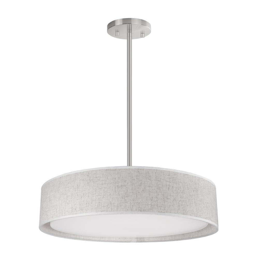 Dalton 20-in Beige LED Pendant