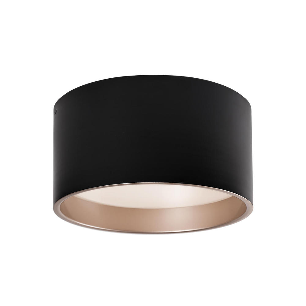 Mousinni 14-in Black LED Flush Mount