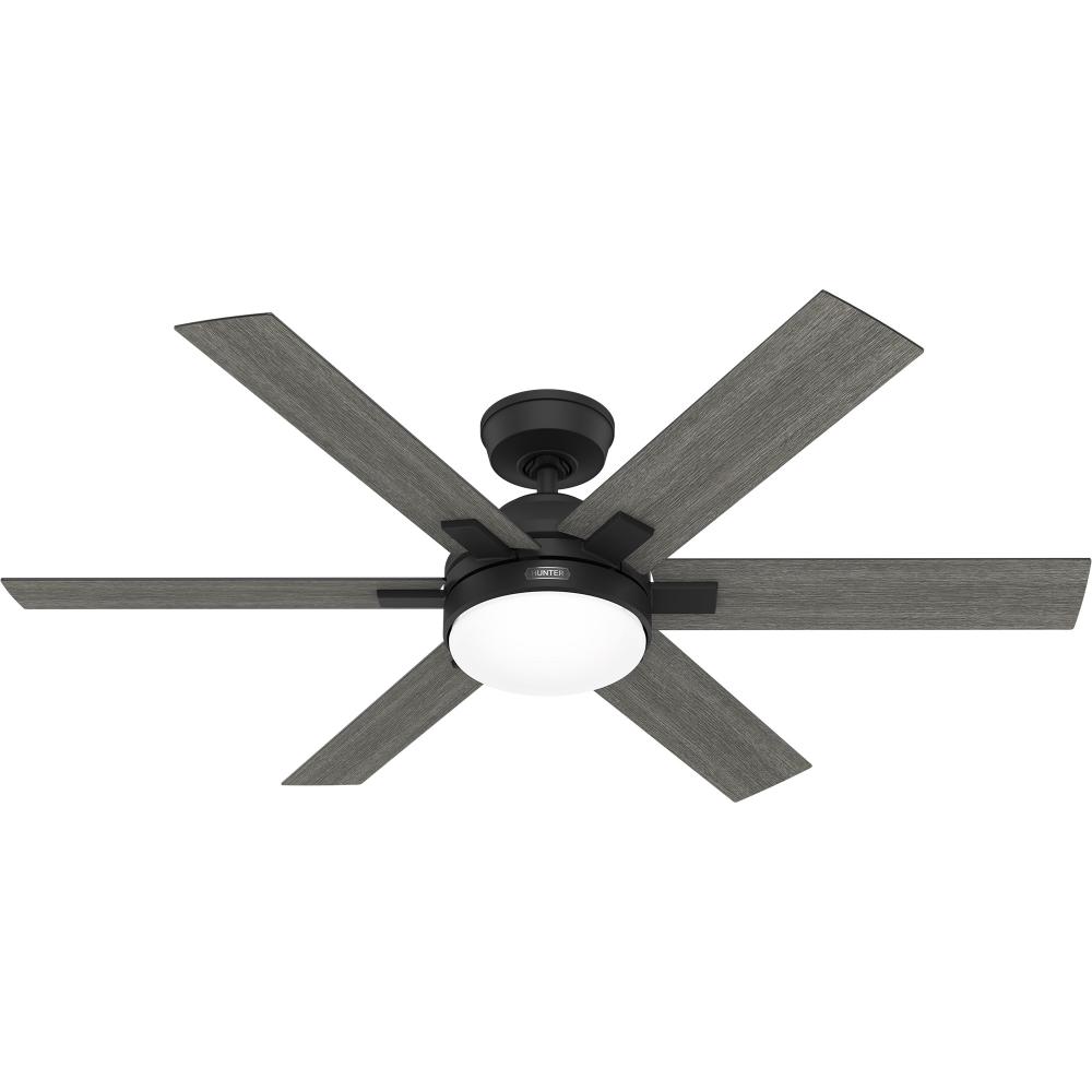 Hunter 52 in Georgetown ENERGY STAR® HunterExpress Matte Black Ceiling Fan with LED Light Kit