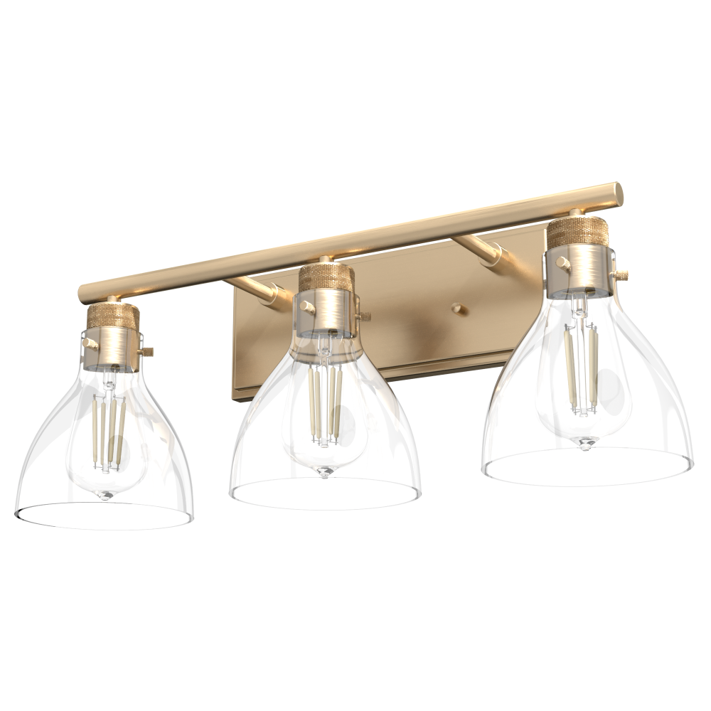 Van Nuys 3 Light Vanity Alt Gold