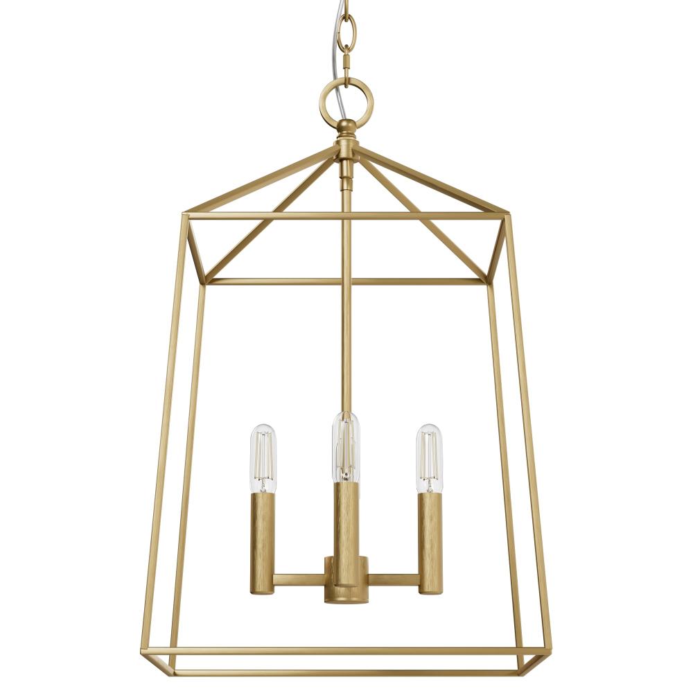 Hunter Fair Oaks Luxe Gold 4 Light Pendant Ceiling Light Fixture