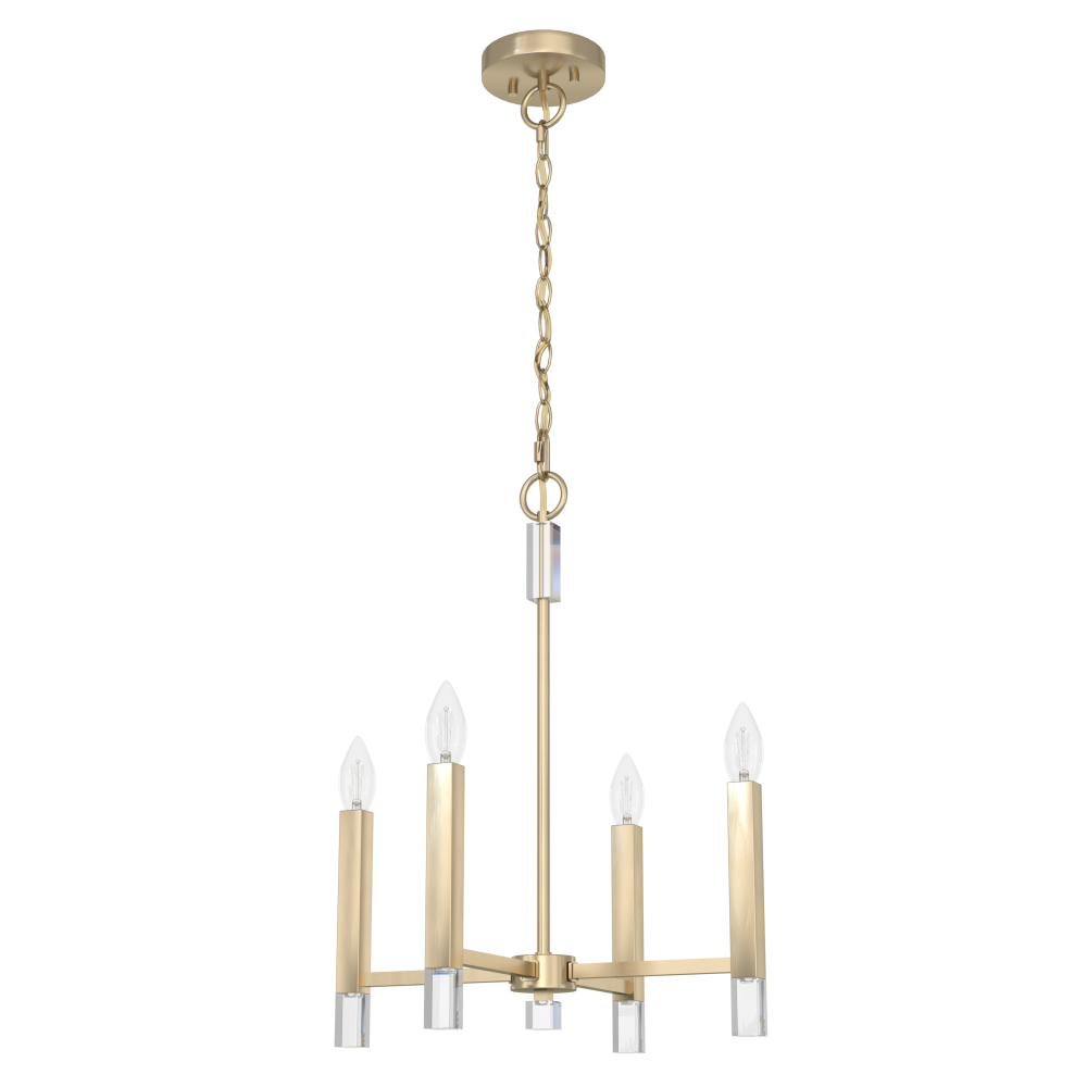 Hunter Sunjai Alturas Gold 4 Light Pendant Ceiling Light Fixture