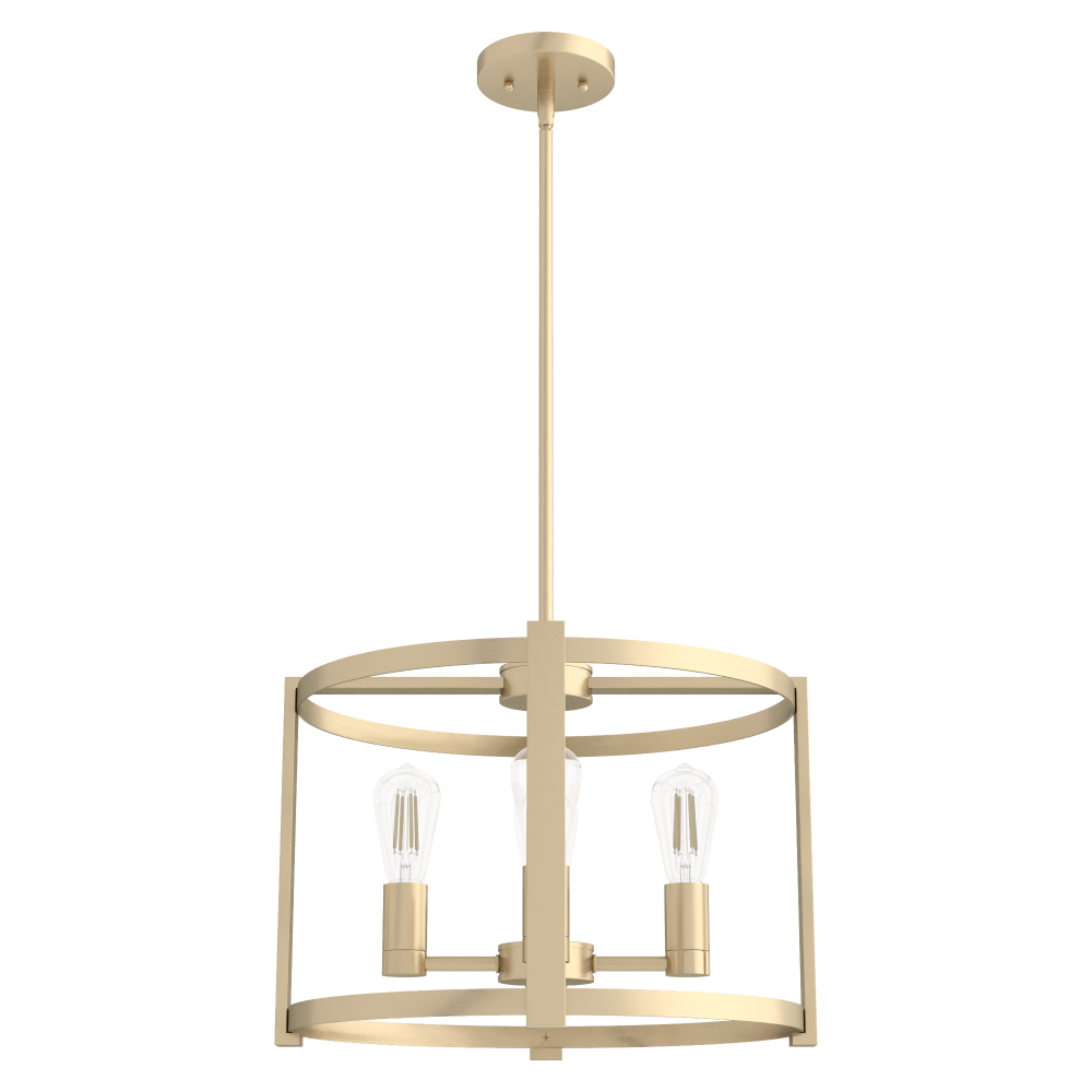 Hunter Astwood Alturas Gold 4 Light Chandelier Ceiling Light Fixture