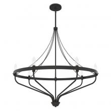 Hunter 19798 - Hunter Merlin Noble Bronze 7 Light Chandelier Ceiling Light Fixture