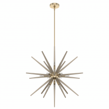 Hunter 19343 - Hunter Jupiter Star Alturas Gold 18 Light Extra Large Pendant Ceiling Light Fixture