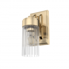 Hunter 19680 - Hunter Gatz Alturas Gold with Clear Glass 1 Light Sconce Wall Light Fixture