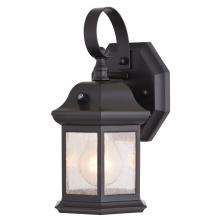 Vaxcel International T0738 - Wellington 6-in. Dusk to Dawn Outdoor Wall Light Medium Bronze