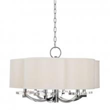 Hudson Valley 1426-PN - 6 LIGHT CHANDELIER