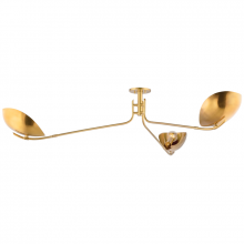 Hudson Valley 1753-AGB - 3 LIGHT SEMI FLUSH