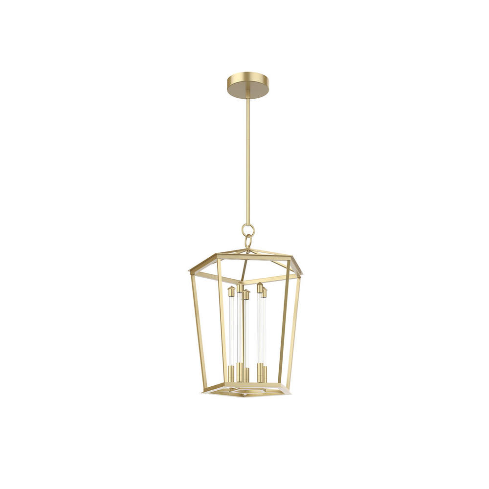 Delphine Natural Brass LED Pendant