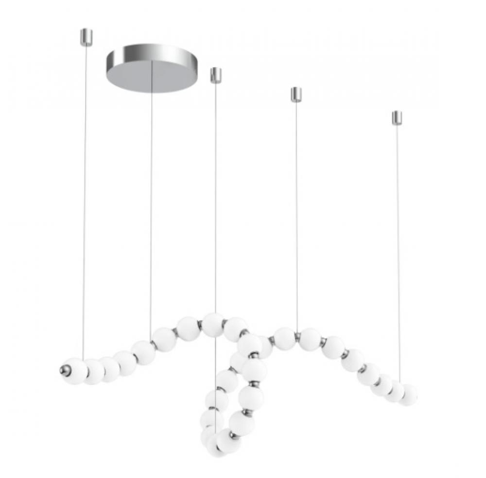 Akoya 29 Head Chrome LED Chandeliers