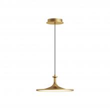 Alora Lighting PD418012BG - Issa 12-in Brushed Gold LED Pendant